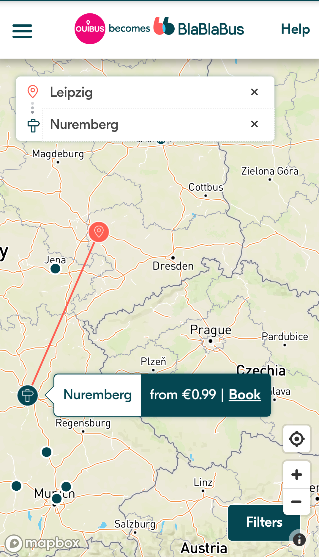 из Лейпцига в Нюрнберг