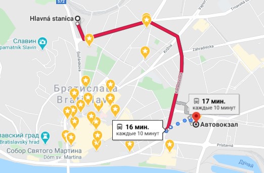 Аэропорт Братиславы - как добраться до автовокзала
