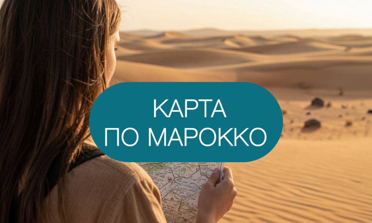 Карта-путеводитель по Марокко
